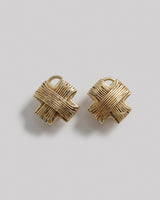 Steve Vaubel Gold - Plated X - Pattern EarringsStud Earrings