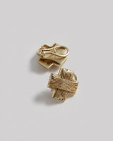 Steve Vaubel Gold - Plated X - Pattern EarringsStud Earrings
