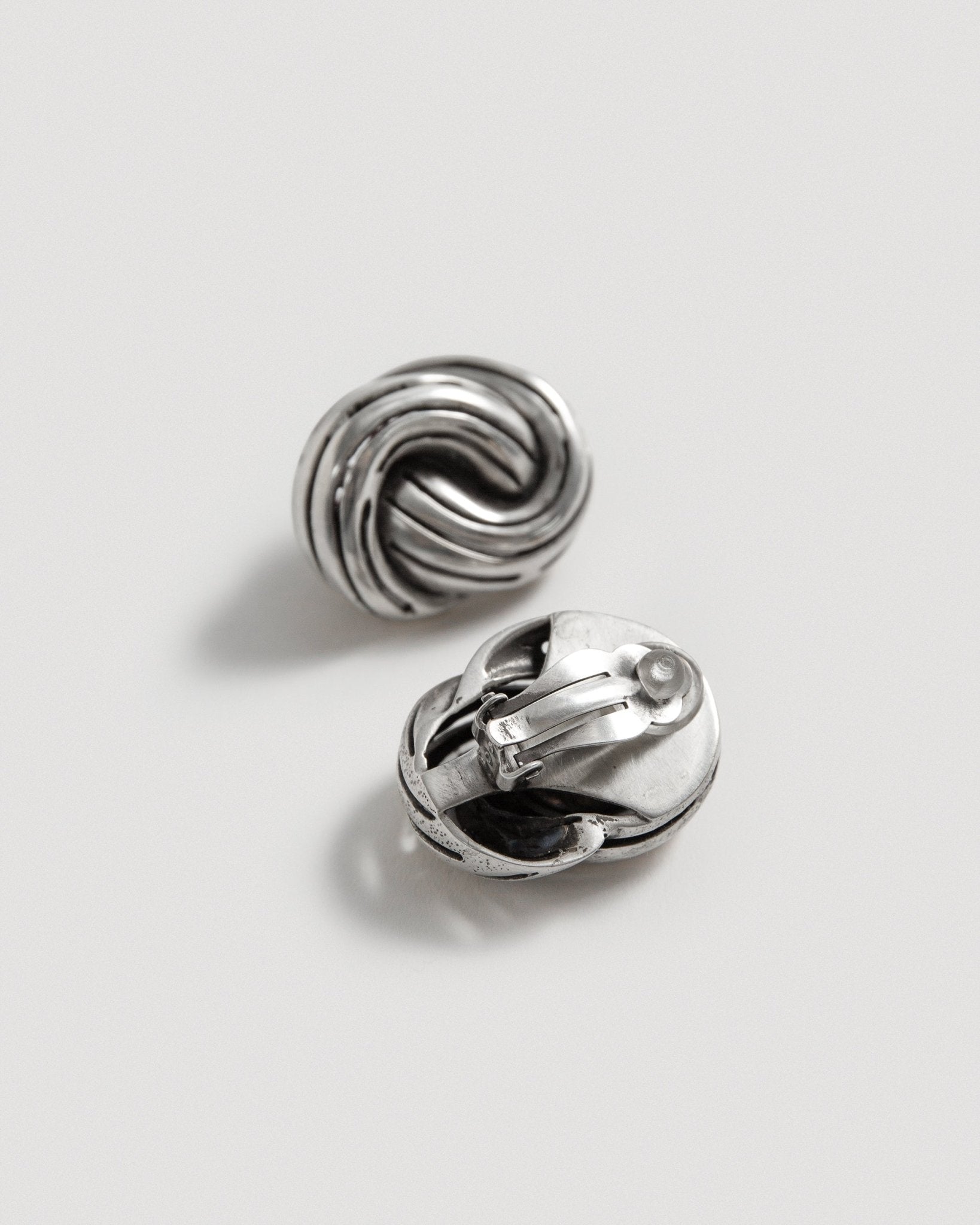 Steve Vaubel Silver Twisted Knot EarringsClip - On Earrings