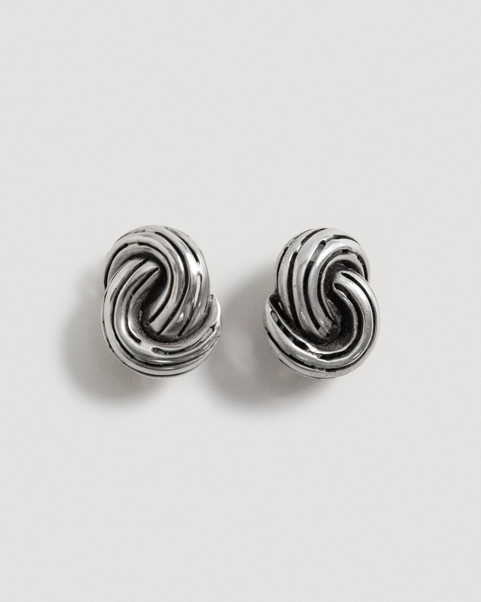 Steve Vaubel Silver Twisted Knot EarringsClip - On Earrings
