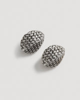 Steve Vaubel Silver Weave EarringsClip - On Earrings