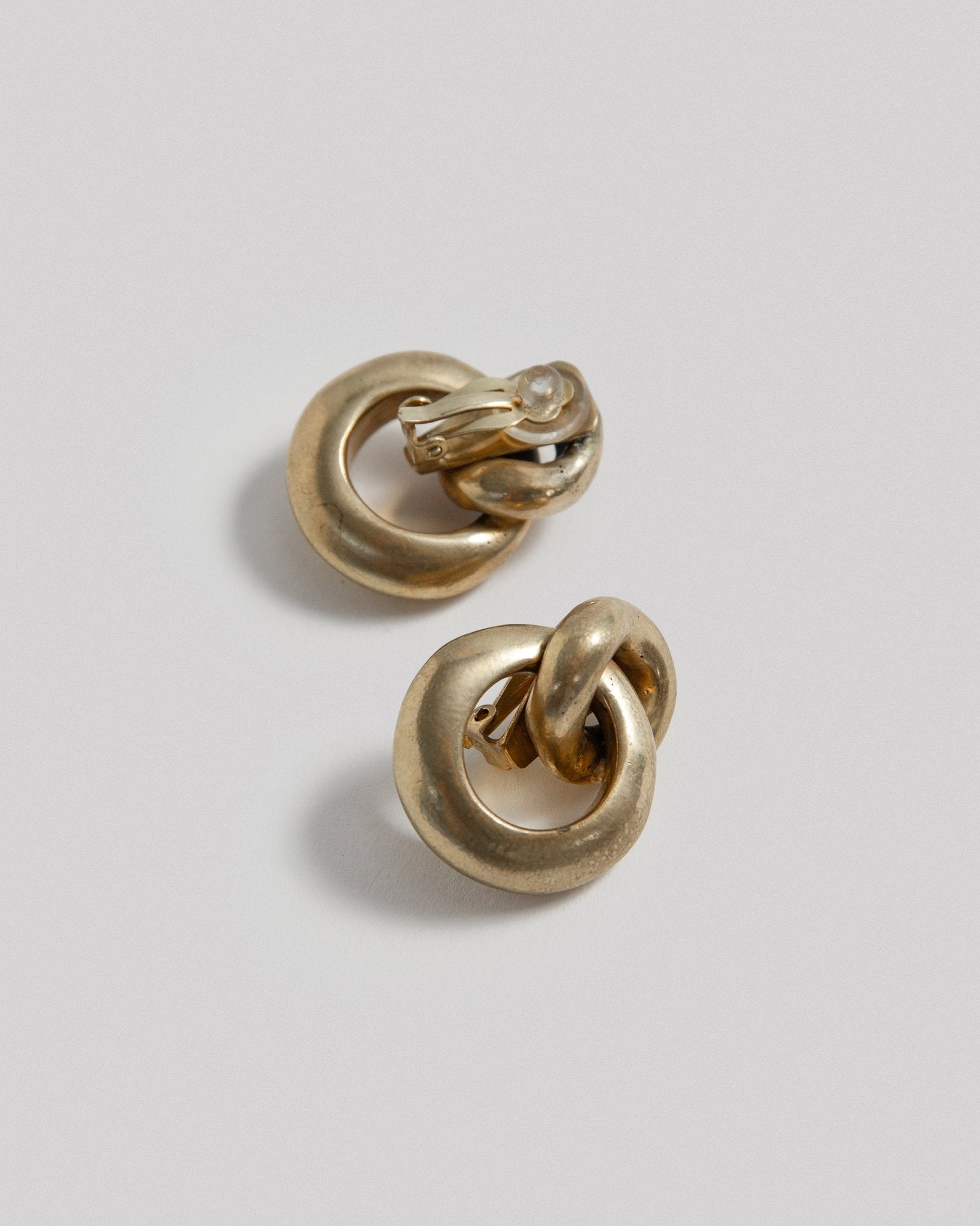 Steve Vaubel Vermeil Double Link EarringsClip - On Earrings