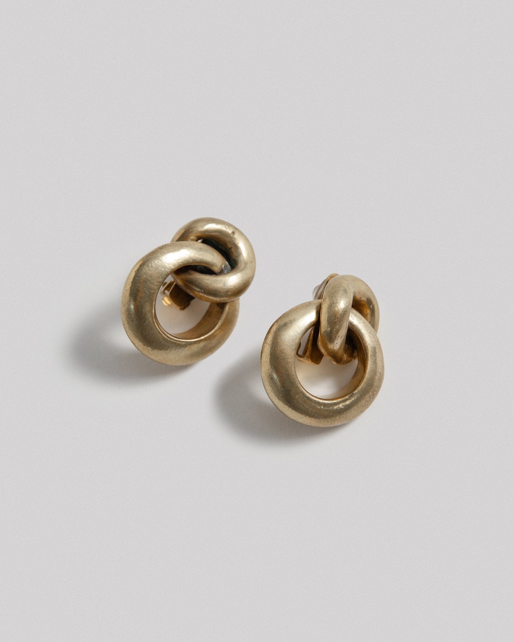 Steve Vaubel Vermeil Double Link EarringsClip - On Earrings