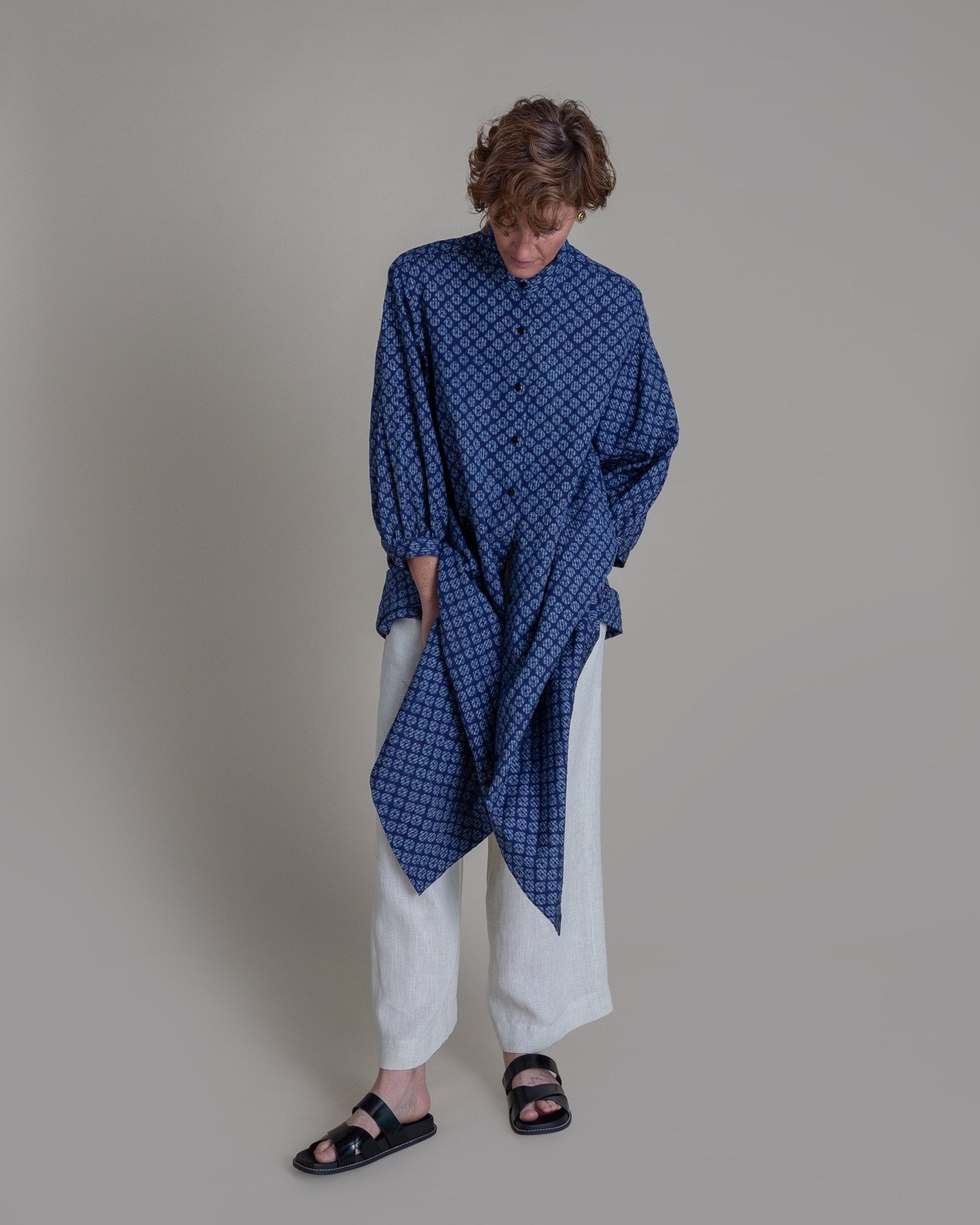 The Summer Dress | Blue Japanese Shibori
