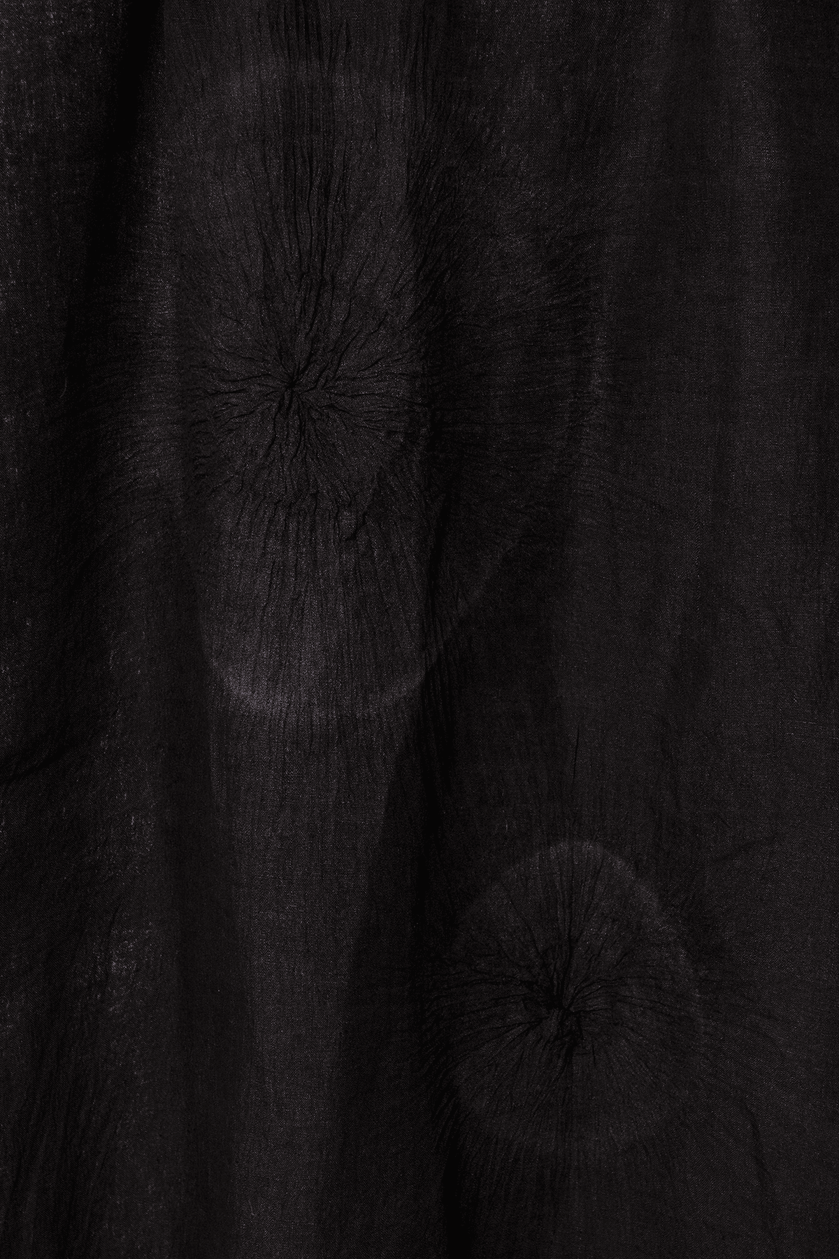 Tie - Dyed Linen Shawl with Dark Blue Dots