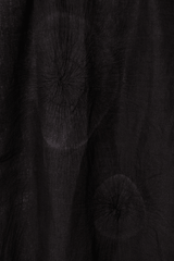 Tie - Dyed Linen Shawl with Dark Blue Dots