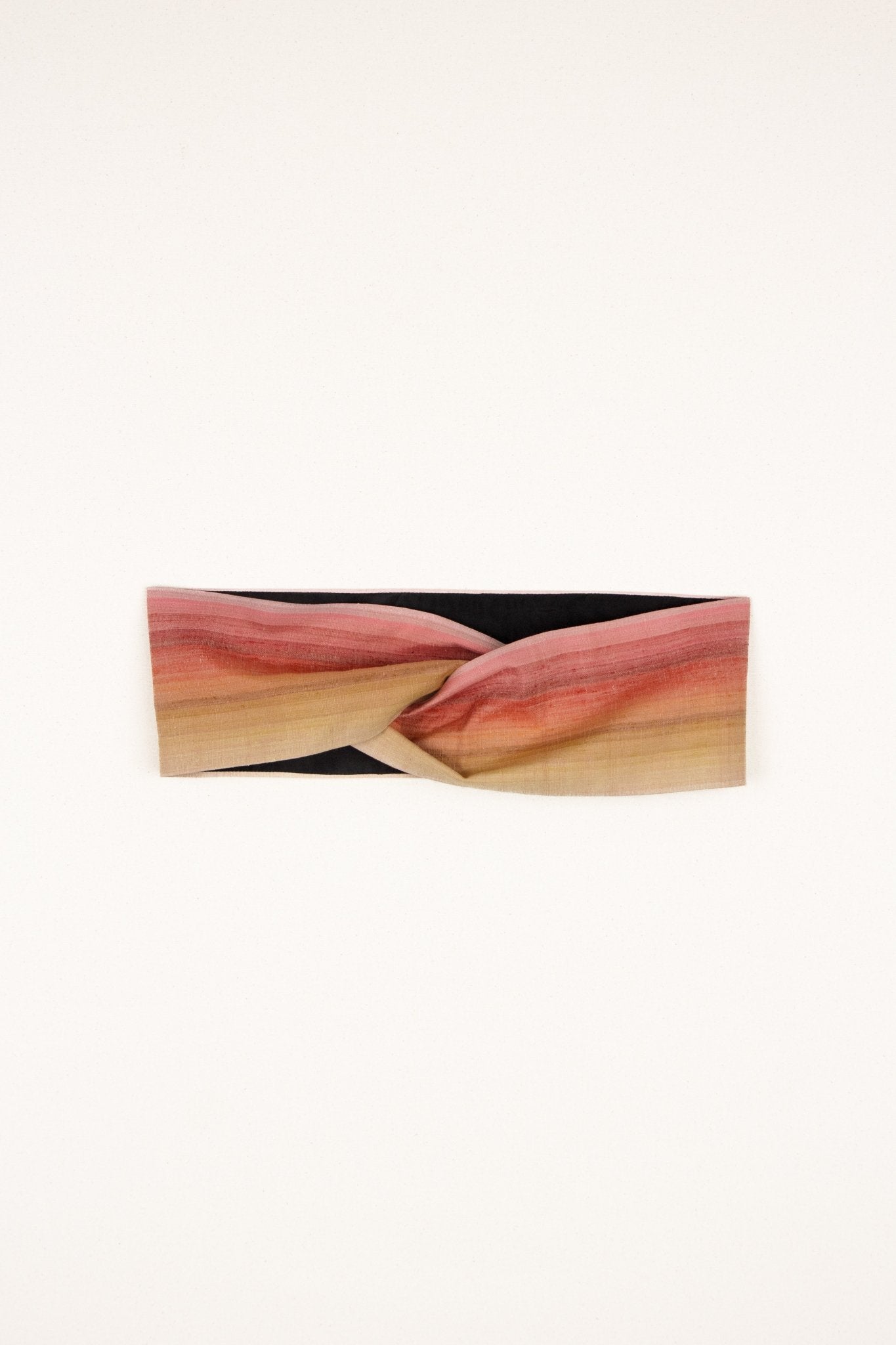 Velcro Twist Belt in Vintage Japanese Raw Silk Ombre