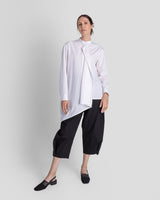 White Cotton Tilt Shirt with Red StripeTilt Shirts