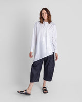 White Cotton Tilt Shirt with Thin Black StripeTilt Shirts
