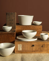 White Porcelain Wheel - Thrown PotteryServeware