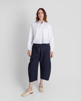 Mini Shirt in Cotton Seersucker