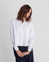 Mini Shirt in Cotton Seersucker
