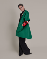 Wrap Vest in Green CashmerePersonalise your own text here