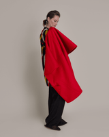 Wrap Vest in Red CashmerePersonalise your own text here