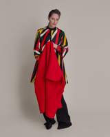 Wrap Vest in Red CashmerePersonalise your own text here