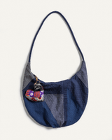 Zip Bag in Vintage Japanese Raw - Pieced Cotton - 10Small Zip Bag