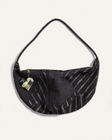 Zip Bag in Vintage Japanese Raw - Pieced Linens - 13Large Zip Bag